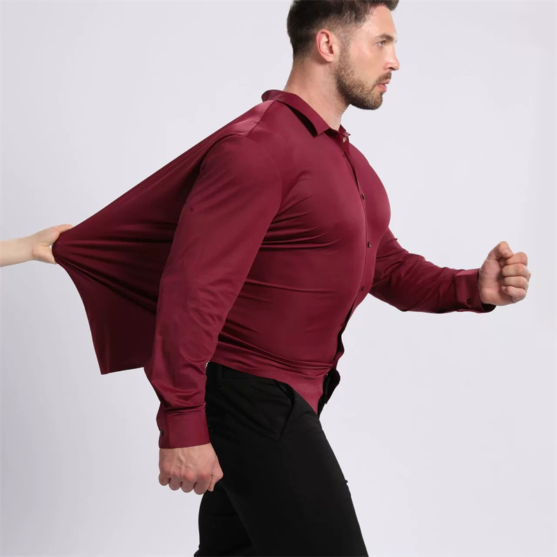 เสื้อเชิ้ตแขนยาวผู้ชายหรูหรา ไ - Dress Shirt Non-Iron บทวิจารณ์และราคา