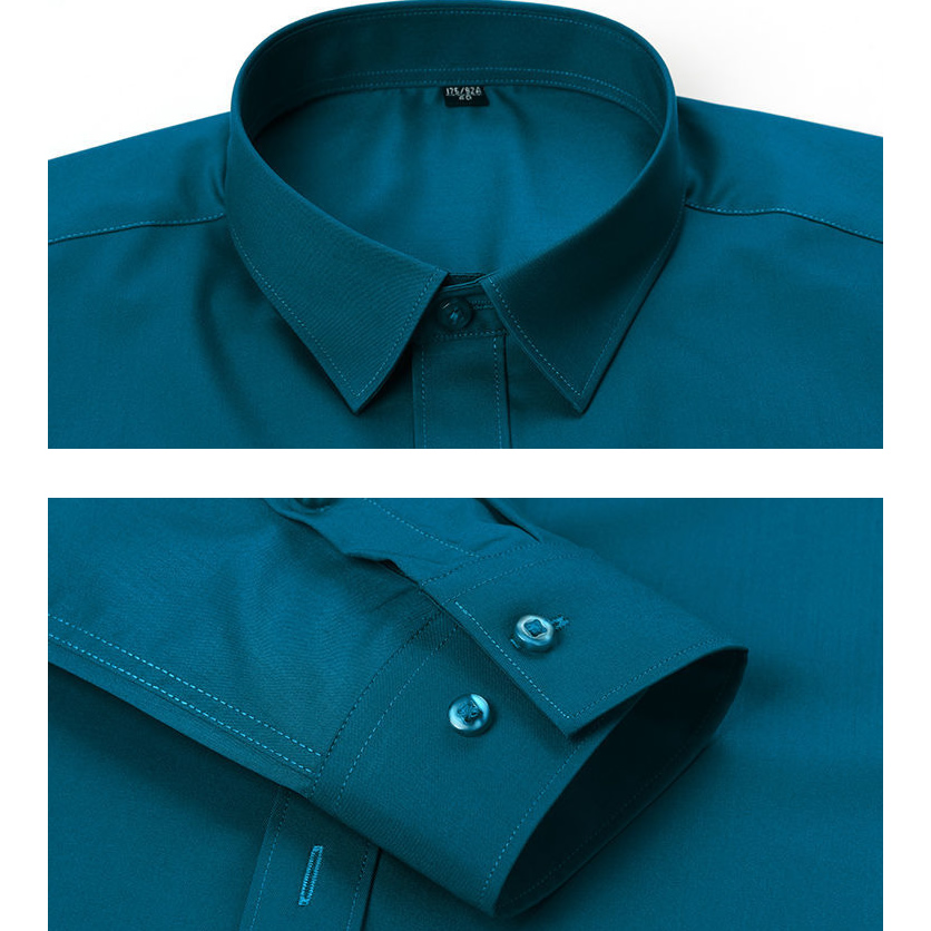 เสื้อยืดแขนยาวสำหรับชายธุรกิจเ - Dress Shirt Non-Iron บทวิจารณ์และราคา