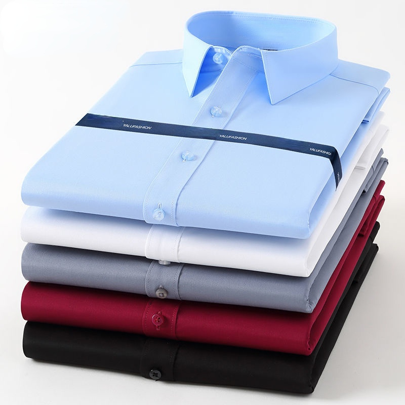 เสื้อยืดแขนยาวสำหรับชายธุรกิจเ - Dress Shirt Non-Iron บทวิจารณ์และราคา