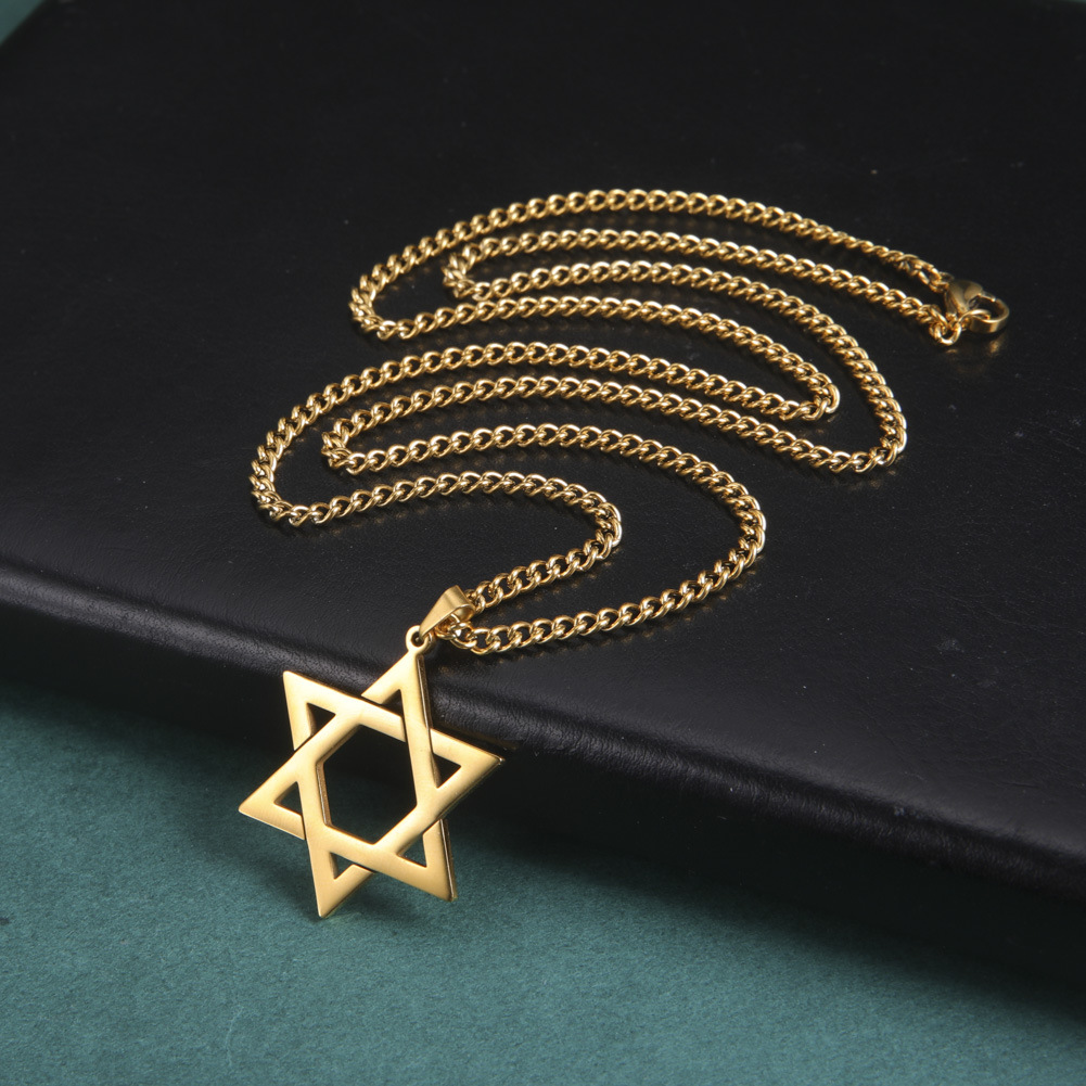 สร้อยคอจี้ดาวหกแฉกสแตนเลสสตีลส - Men'S Fashion Necklaces บทวิจารณ์และราคา