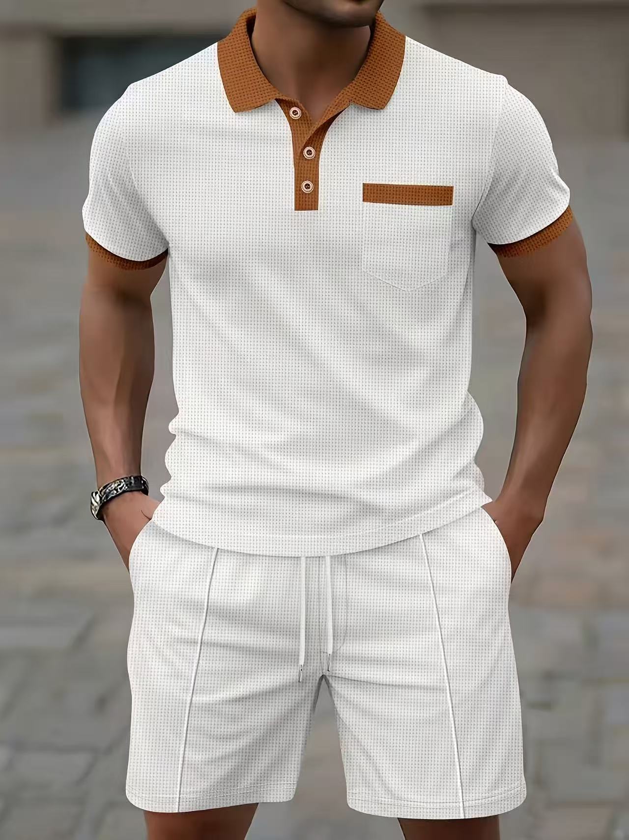 เสื้อเชิ้ตแขนสั้นผู้ชายขายดีปร - Men'S Fashion Polo บทวิจารณ์และราคา