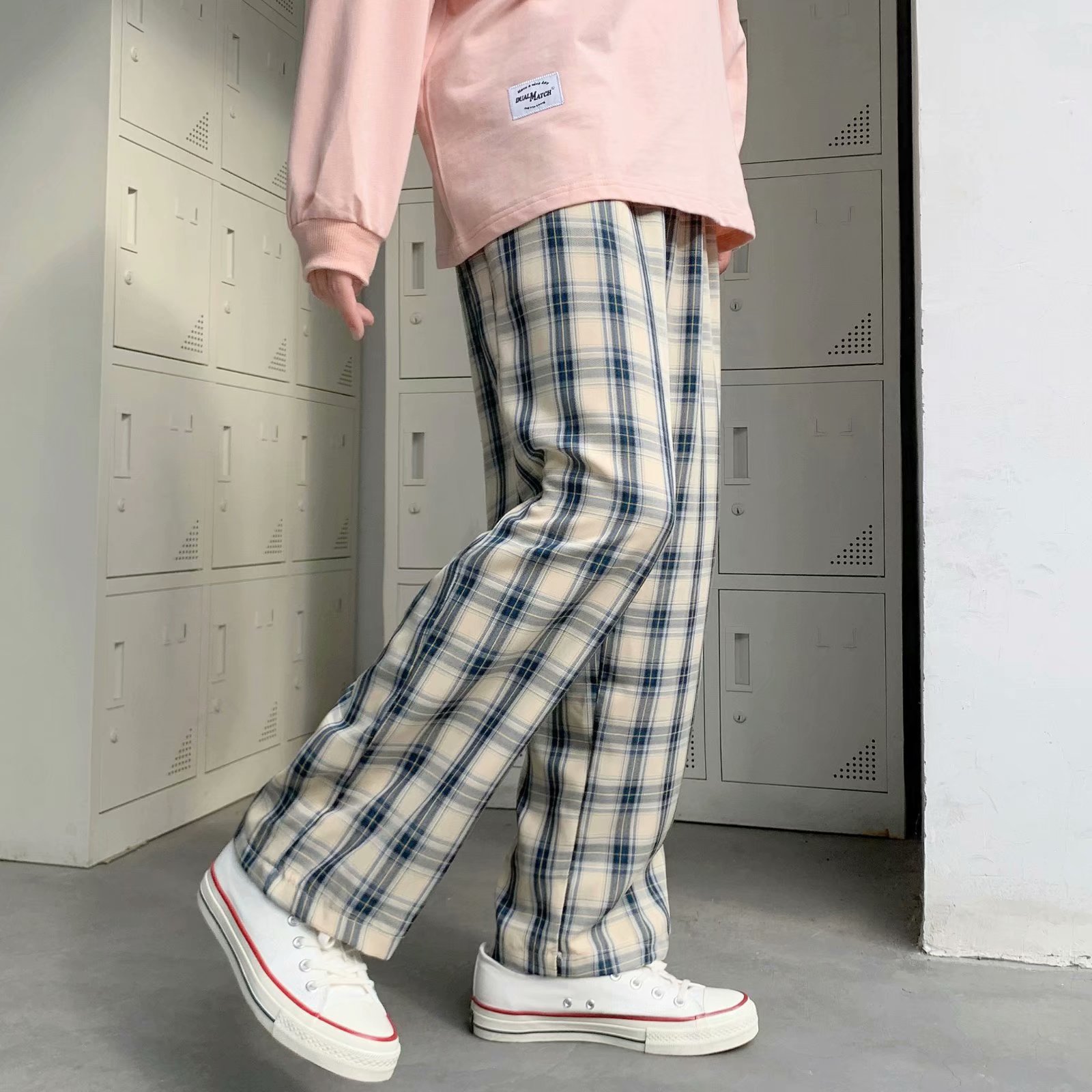 กางเกงผู้ชายลายสก็อตสไตล์เกาหล - Men Fashion Korean Style บทวิจารณ์และราคา