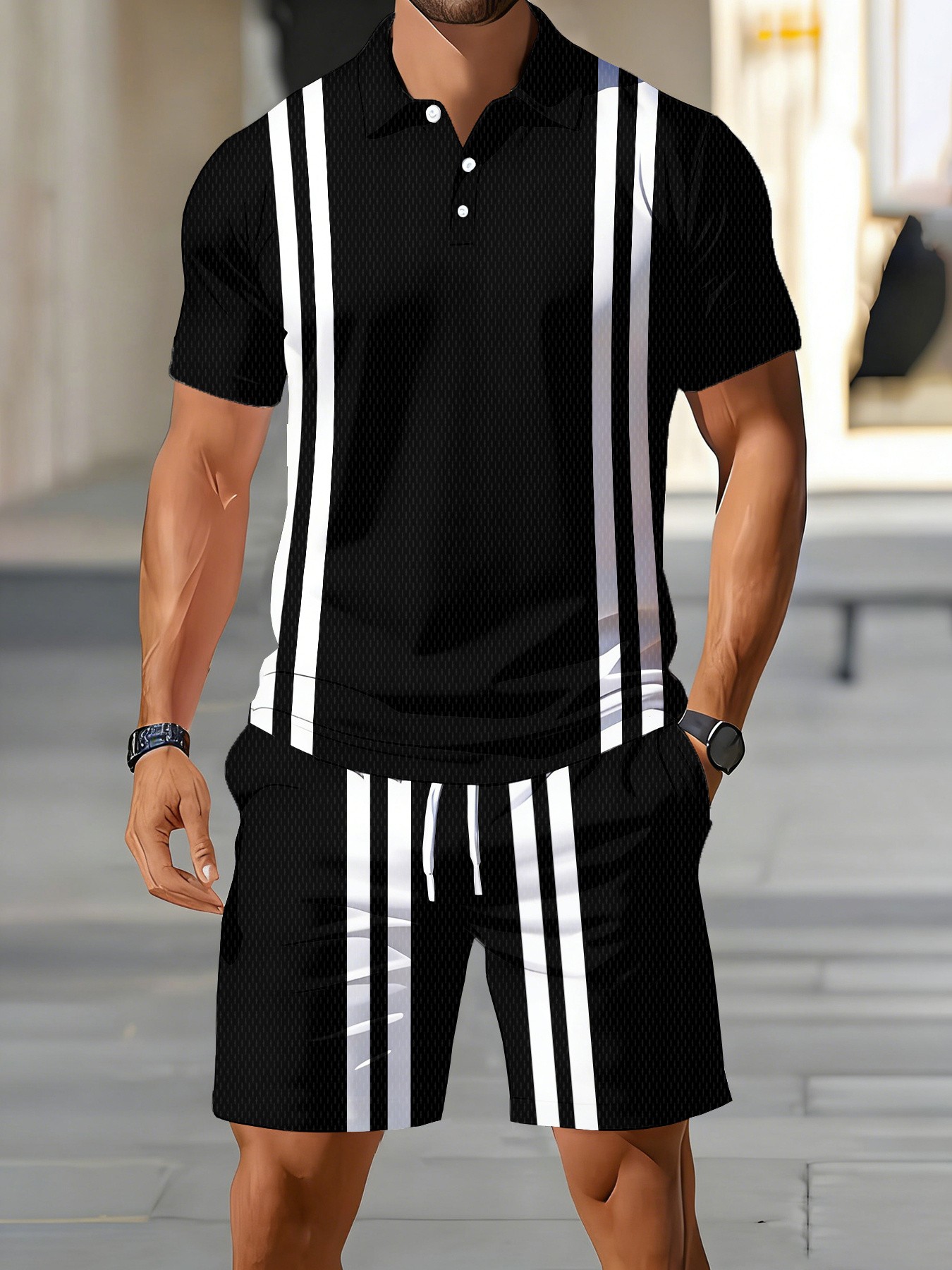 เสื้อโปโลแขนสั้นผู้ชายดีไซน์ให - Men'S Fashion Polo บทวิจารณ์และราคา