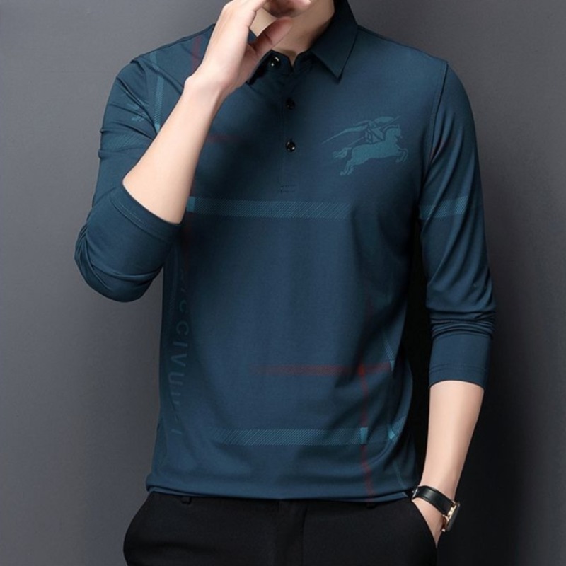 เสื้อโปโลแขนยาวผู้ชายสำหรับฤดู - Men'S Fashion Polo บทวิจารณ์และราคา