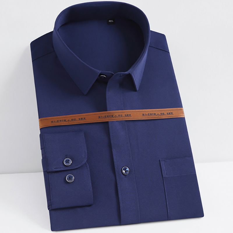 Anti-Wrinkle Mens เสื้อแขนยาวบ - Dress Shirt Non-Iron บทวิจารณ์และราคา