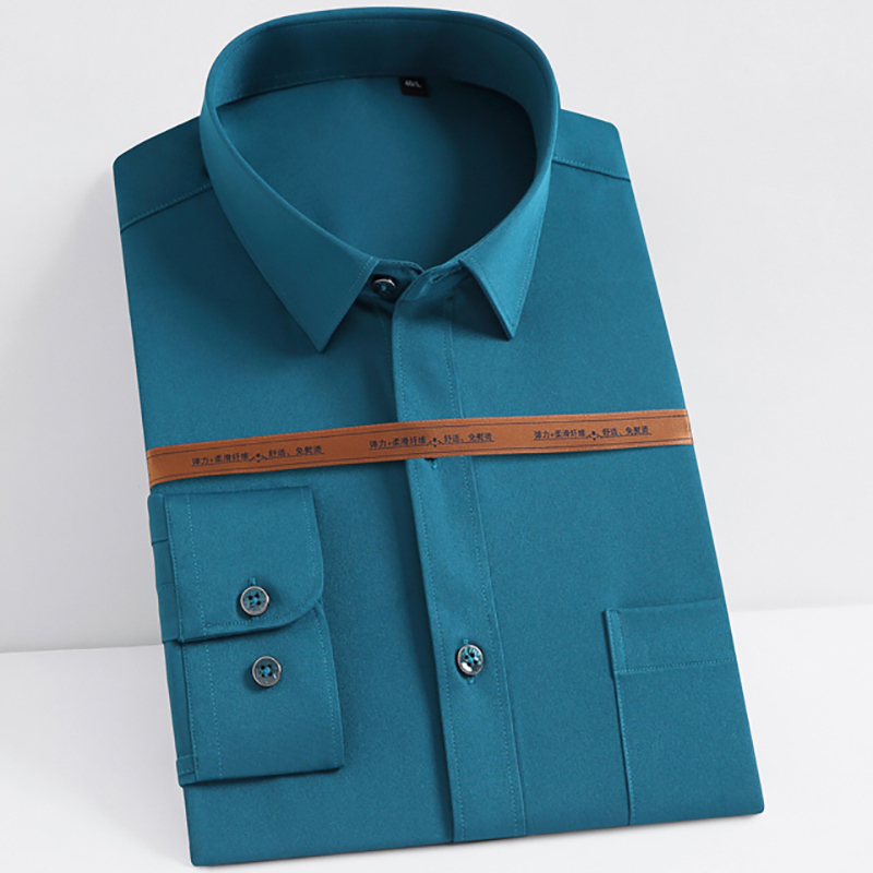 Anti-Wrinkle Mens เสื้อแขนยาวบ - Dress Shirt Non-Iron บทวิจารณ์และราคา
