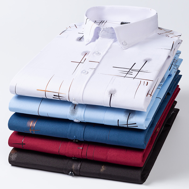 ชายเสื้อฤดูใบไม้ผลิฤดูใบไม้ร่ว - Dress Shirt Non-Iron บทวิจารณ์และราคา