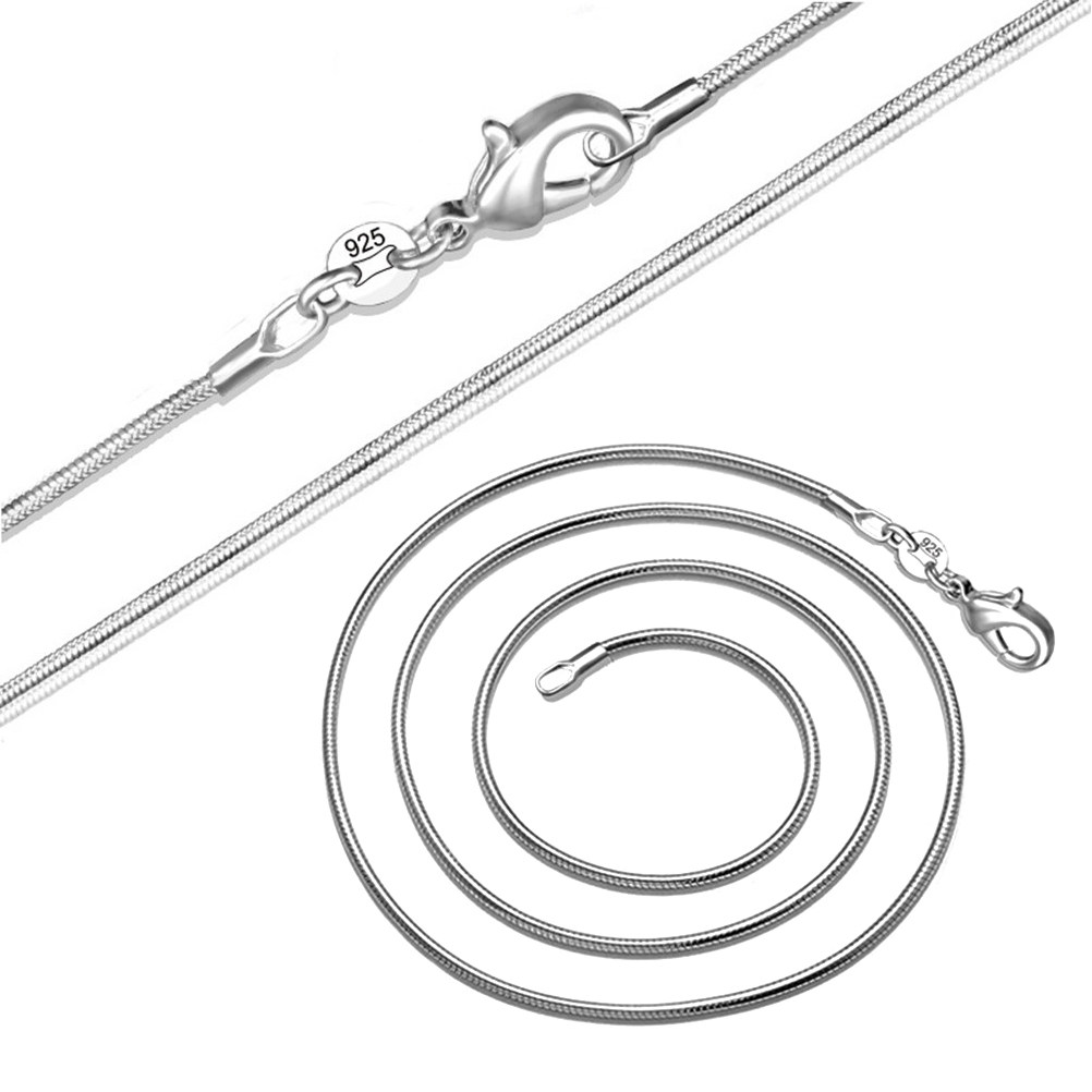 สร้อยคอโซ่ลายงู ชุบเงิน 31 นิ้ - Men'S Fashion Necklaces บทวิจารณ์และราคา